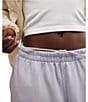 Free People FP Movement All Star Logo Mid-Rise Slouchy Cinched Hem Sweatpants, Color:Steel Sport - Image 5