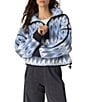 FP Movement Argyle Printed Mountain High 1/2 Zip High Neck Long Sleeve Fleece Pullover - Image 1