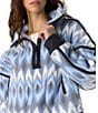 FP Movement Argyle Printed Mountain High 1/2 Zip High Neck Long Sleeve Fleece Pullover - Image 4