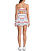 FP Movement Baseline Stripe Printed Square Neck Sleeveless A-Line Mini Dress - Image 2