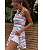 FP Movement Baseline Stripe Printed Square Neck Sleeveless A-Line Mini Dress - Image 4