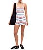 FP Movement Baseline Stripe Printed Square Neck Sleeveless A-Line Mini Dress - Image 4