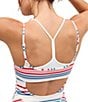 FP Movement Baseline Stripe Printed Square Neck Sleeveless A-Line Mini Dress - Image 5
