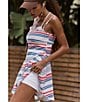 FP Movement Baseline Stripe Printed Square Neck Sleeveless A-Line Mini Dress - Image 6
