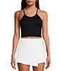 Color:Black - Image 1 - FP Movement Happiness Runs Cropped Scoop Halter Neck Tank