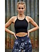 Color:Black - Image 5 - FP Movement Happiness Runs Cropped Scoop Halter Neck Tank