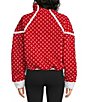 FP Movement Candy Apple Birdseye Printed Mountain High 1/2 Zip High Neck Long Sleeve Fleece Pullover - Image 2