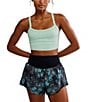 Free People FP Movement Carpe Diem Floral Print Shorts, Color:Midnight Floral Combo - Image 6
