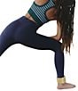 Free People FP Movement Go To Stripe Scoop Neck Raceback Sport Bra, Color:Evergreen Combo - Image 3