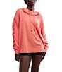 Free People FP Movement Hot Shot Hooded Layer Coddy Long Sleeve Pullover, Color:Hibiscus - Image 1