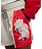 Free People FP Movement In The Ring Floral Paneled Drawstring Shorts, Color:Ballet Slipper Combo - Image 10
