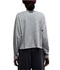 Free People FP Movement Inspire Layer Crew Neckline Long Sleeve Pullover, Color:Heather Grey - Image 2
