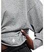 Free People FP Movement Inspire Layer Crew Neckline Long Sleeve Pullover, Color:Heather Grey - Image 4