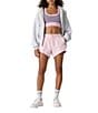 FP Movement Knockout Mid Rise Split Hem French Terry Shorts - Image 4