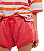 FP Movement Knockout Mid Rise Split Hem French Terry Shorts - Image 5