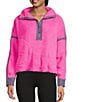 Free People FP Movement Mountain High Half Zip Jacket, Color:Fuchsia Flirt - Image 1