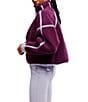 Free People FP Movement Mountain High Half Zip Jacket, Color:Black Cherry Combo - Image 3