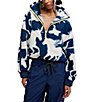 FP Movement Mountain High Wild Horse Printed Half-Zip High Neck Long Sleeve Fleece Pullover - Image 1
