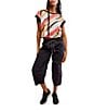 Free People FP Movement Multi Print Crew Neck Short Sleeve My Time Tee, Color:Palm Springs Combo - Image 3