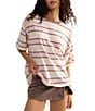 FP Movement Multi Stripe Tackle Crew Neck Short Sleeve Tee - Image 1