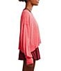 Free People FP Movement My Time Long Sleeve Knit Tee, Color:Hibiscus - Image 3