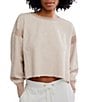 Free People FP Movement My Time Reversible Textured Scoop Neck Long Sleeve Tee, Color:Sandy - Image 4