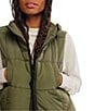 Free People FP Movement On The Move Packable Puffer Sleeveless Knee Length Vest, Color:Seagrass - Image 5