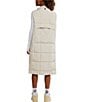 Free People FP Movement On The Move Packable Puffer Sleeveless Knee Length Vest, Color:Muted Beige - Image 2