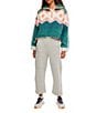 Free People FP Movement Printed Mountain High 1/2 Zip High Neck Long Sleeve Fleece Pullover, Color:Soft Glow Green Glow - Image 4