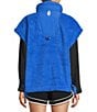 Free People FP Movement Scout It Out Funnelneck Sleeveless Fleece Vest, Color:Light Cobalt - Image 3