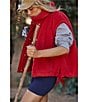Free People FP Movement Scout It Out Funnelneck Sleeveless Fleece Vest, Color:Cranberry - Image 7