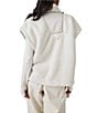 Free People FP Movement Scout It Out Funnelneck Sleeveless Fleece Vest, Color:Birch Tree - Image 2