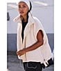 Free People FP Movement Scout It Out Funnelneck Sleeveless Fleece Vest, Color:Birch Tree - Image 6