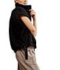 Free People FP Movement Scout It Out Funnelneck Sleeveless Fleece Vest, Color:Black - Image 3
