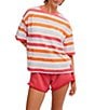 FP Movement Stripe Tackle Crew Neck Short Sleeve Tee - Image 1