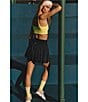 Free People FP Movement Swing Of Things High Rise Pleated Skort, Color:Navy - Image 9