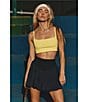 Free People FP Movement Swing Of Things High Rise Pleated Skort, Color:Navy - Image 10
