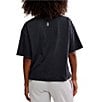 Free People FP Movement Tackle Tee Scoop Neck Short Sleeve Boxy Tee, Color:Black - Image 2