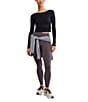 FP Movement Tempo Double Or Nothing Crew Neck Long Sleeve Layered Hem Ribbed Top - Image 3