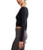 FP Movement Tempo Double Or Nothing Crew Neck Long Sleeve Layered Hem Ribbed Top - Image 4