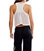 Free People FP Movement Tempo Flash Finish Scoop Neck Sleeveless Tank, Color:White - Image 2
