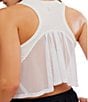 Free People FP Movement Tempo Flash Finish Scoop Neck Sleeveless Tank, Color:White - Image 4