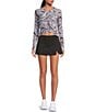 FP Movement Tempo Ruched Abstract Printed Scoop Neck Long Sleeve Top - Image 3