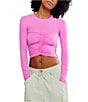 FP Movement Tempo Ruched Crew Neck Long Sleeve Top - Image 4