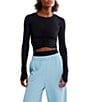 FP Movement Tempo Ruched Crew Neck Long Sleeve Top - Image 1