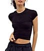FP Movement Tempo Ruched Crew Neck Short Sleeve Top - Image 5
