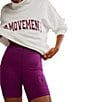 FP Movement Victory Funnel Neck Long Sleeve Oversized Sweatshirt and Biker Short Set - Image 5