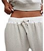 Free People FP Movement You Wish High Rise Barrel Drawstring Waistband Pants, Color:Heather Grey - Image 5
