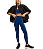 Free People FP Movement You're A Peach High Rise Legging, Color:Black Grape - Image 4