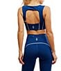Free People FP Movement You're A Peach Razorback Bra, Color:Black Grape - Image 2